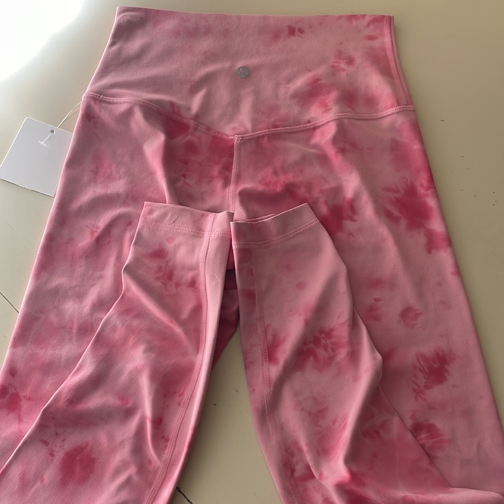 lululemon Align No line 28” leggings smoothie wash strawberry pink size 6 - Picture 7 of 8